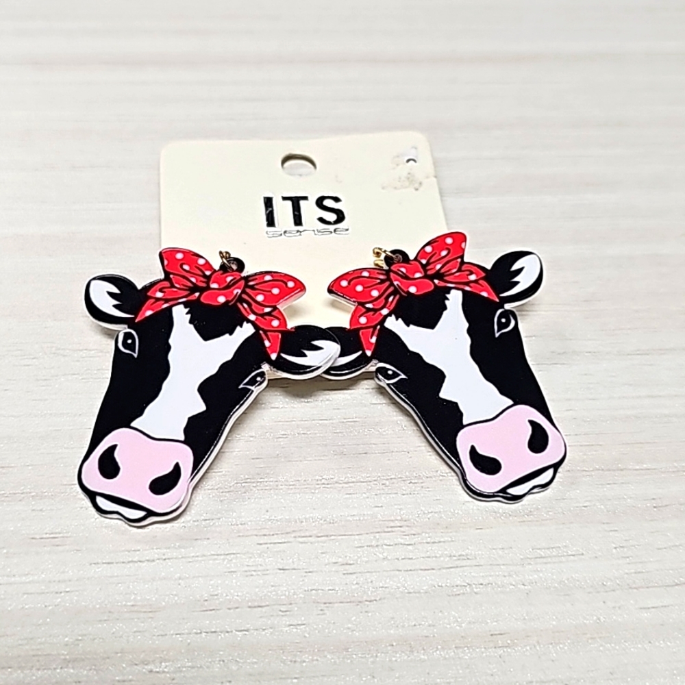 Cow earrings